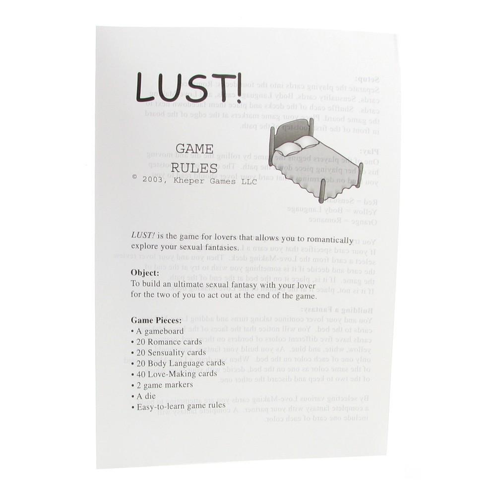 Lust Erotic Board Game For Two by Kheper Games - - 4