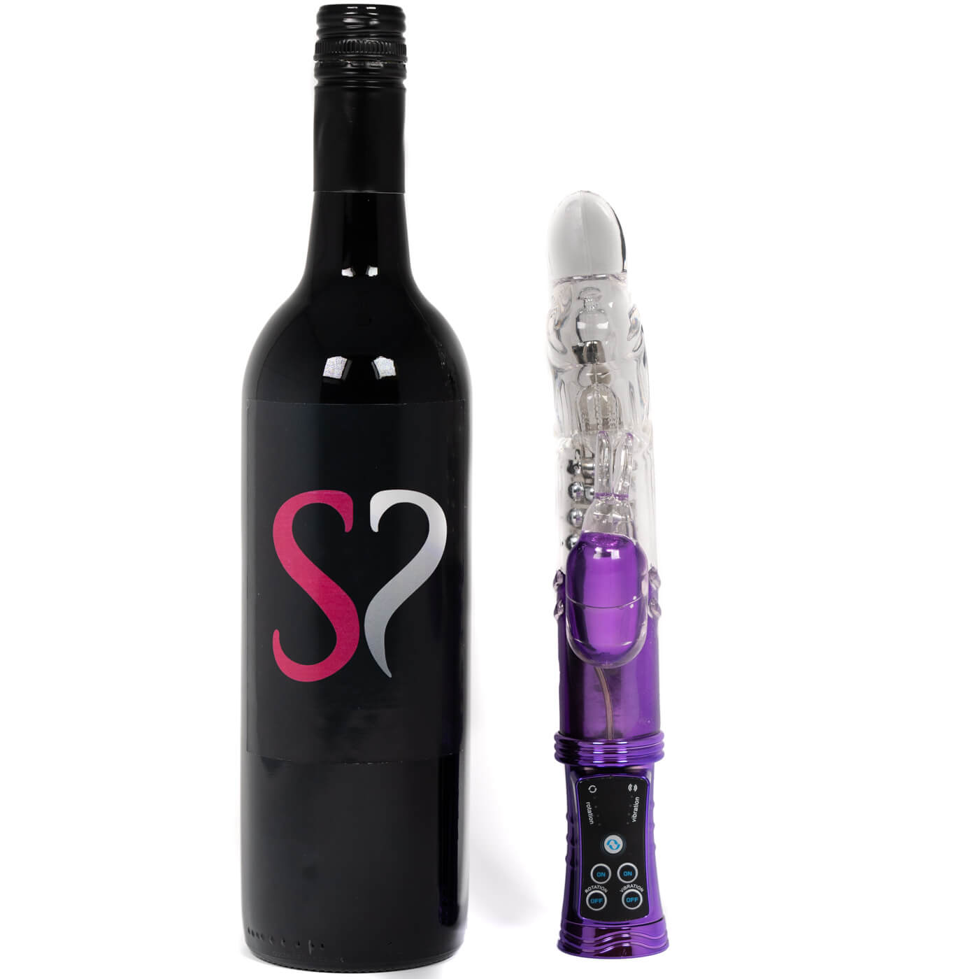 Double Delight 12 Function Rotating Beaded Rabbit Vibrator