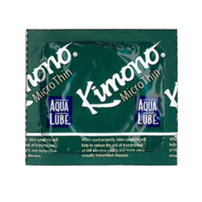 Kimono MicroThin Aqua Lube Condoms in 3 Pack