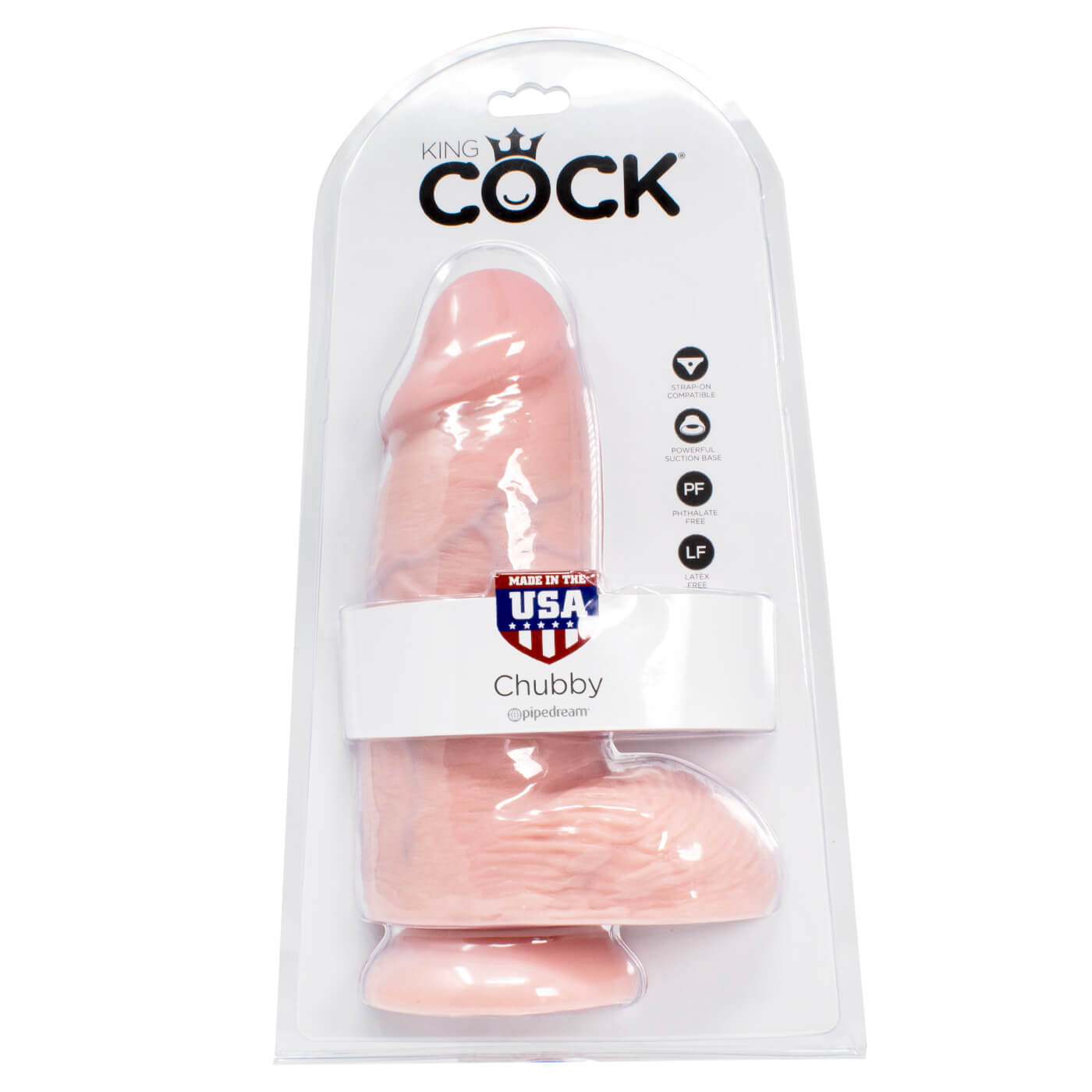 King Cock Ultra Realistic Chubby 9 Inch Suction Cup Dildo With Balls