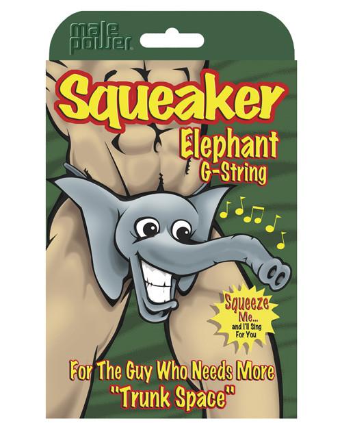 Squeaker Elephant G-String Assorted by MP -