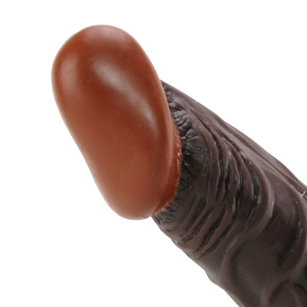 Real Skin Whoppers 8 Inch Huge Black Dildo by Nasstoys
