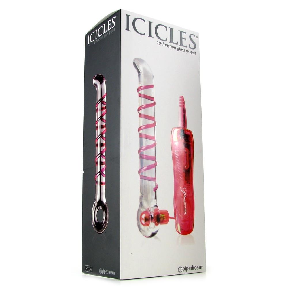 Icicles No. 04 Glass Dildo Vibrator by  Pipedream -  - 5