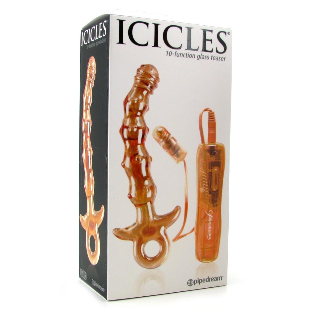Icicles No. 15 Glass Dildo and Vibrator by Pipedream - - 6
