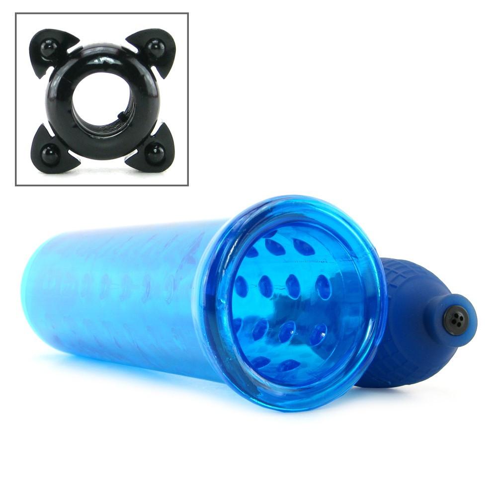 Silicone Penis Pump in Blue by Pipedream - - 2