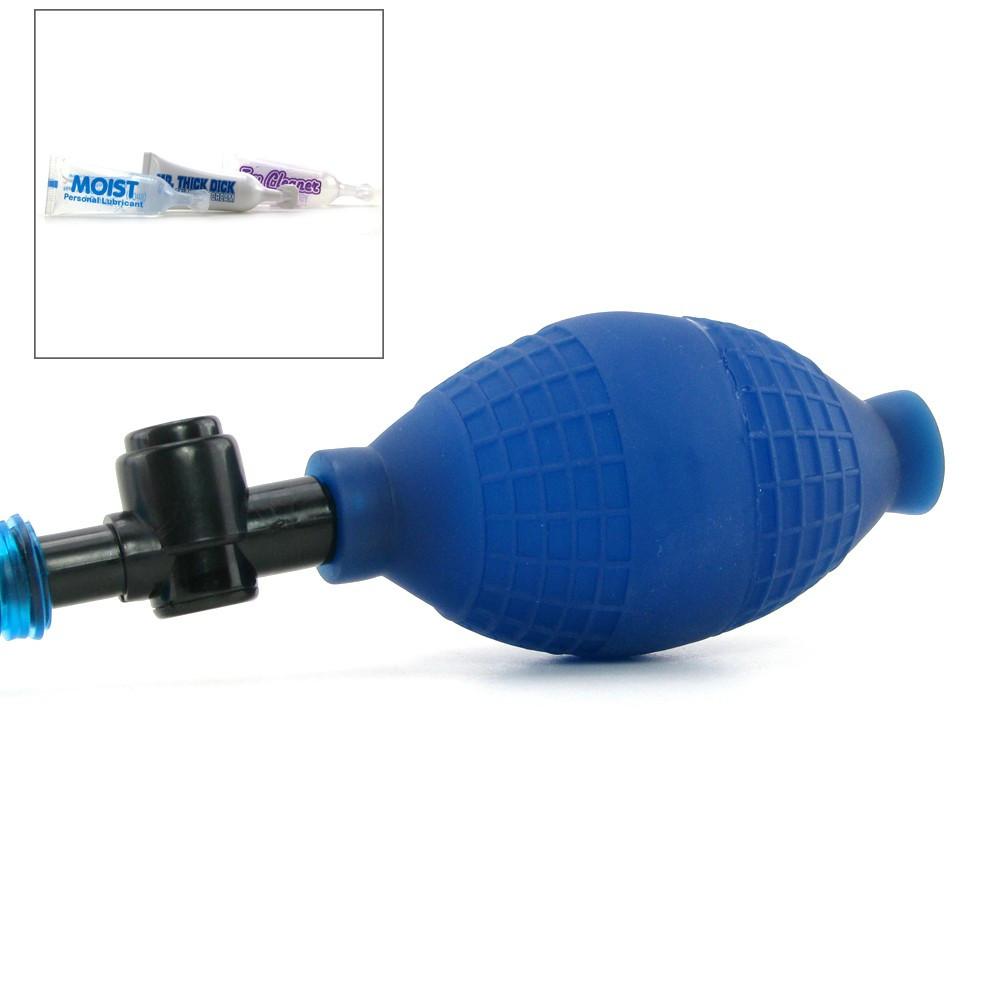 Silicone Penis Pump in Blue by Pipedream - - 5