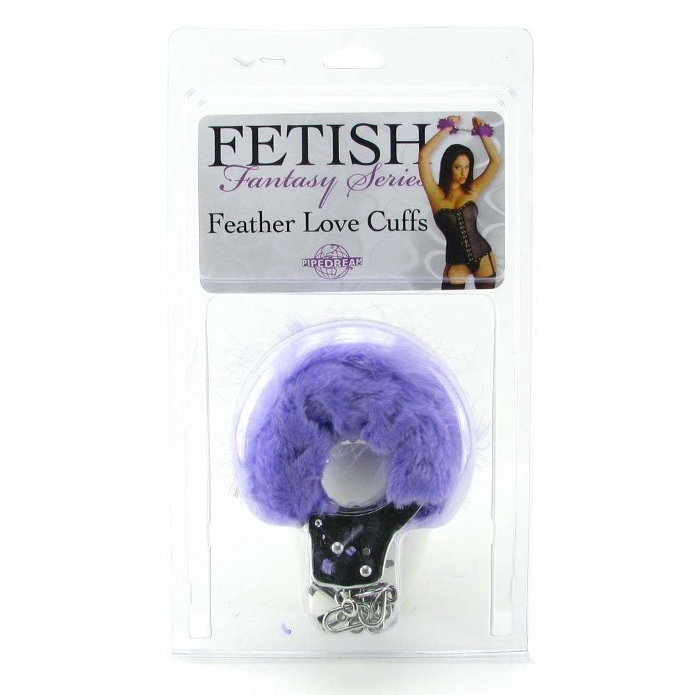 Fetish Fantasy Feather Love Cuffs in Red by Pipedream - - 6