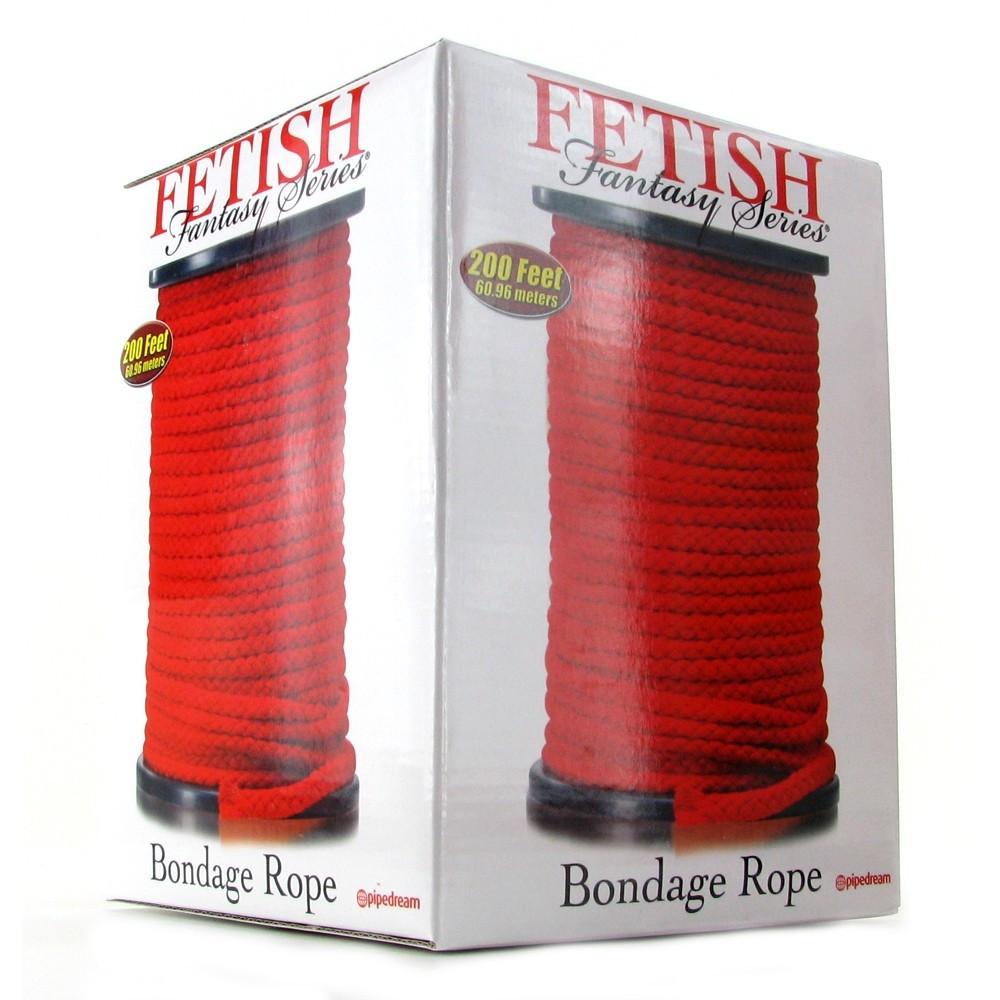 Fetish Fantasy Bondage Rope 200 Feet in Red by Pipedream - - 2