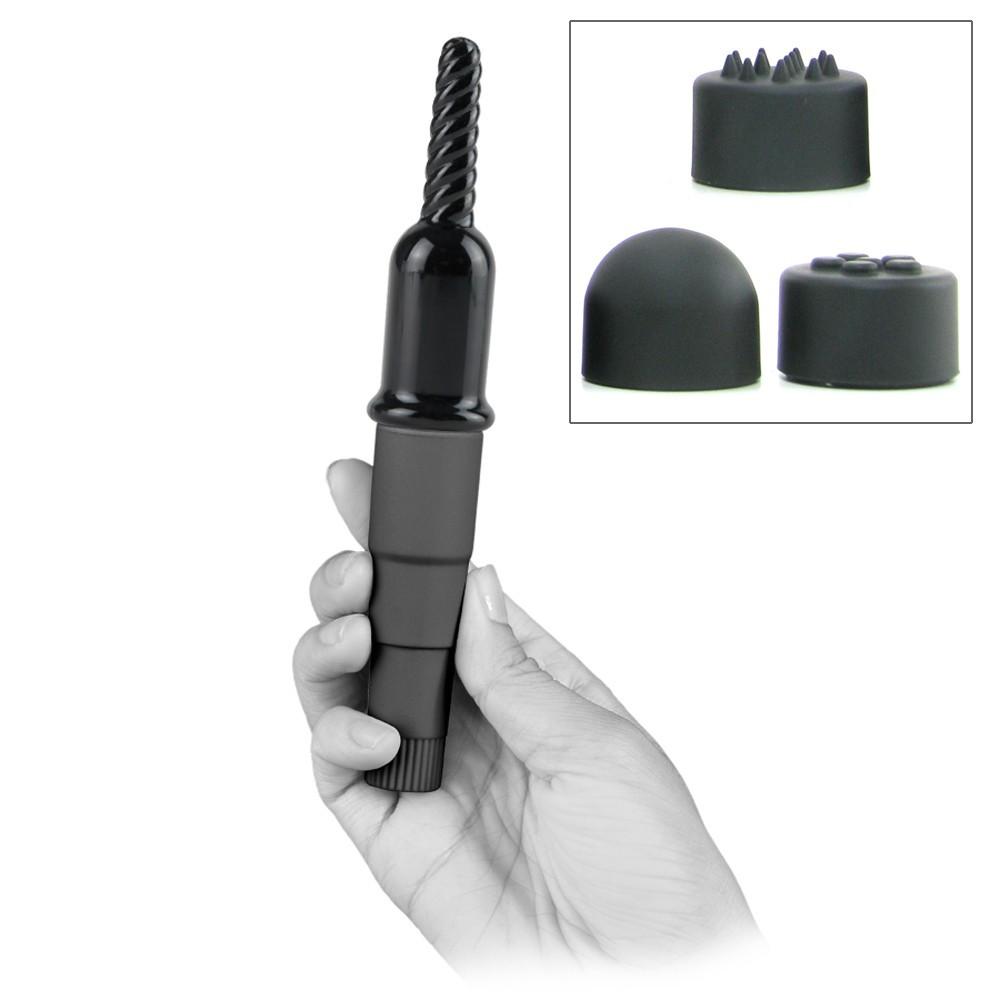 Fetish Fantasy Mini Mite Vibe with Attachments by Pipedream - - 2