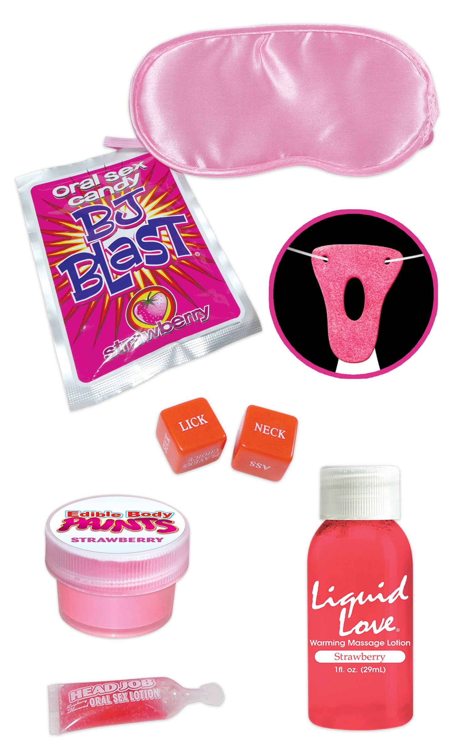 Flirty Flavor, Edible Kit For Lovers