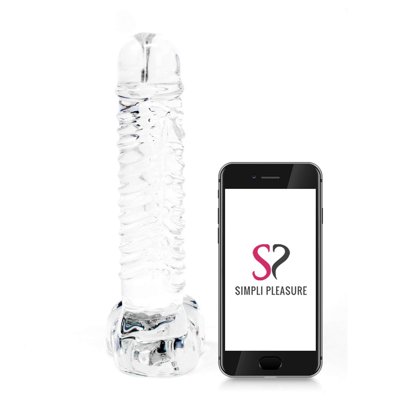 Icicles No. 63 Textured Swirly Glass Dildo
