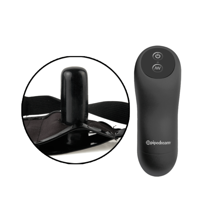 Fetish Fantasy 7 Inch Vibrating Strap On with Anal Probe