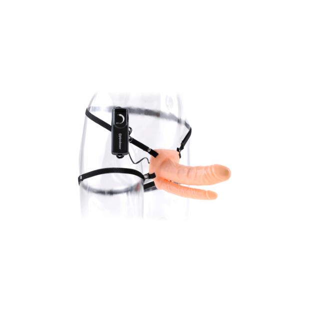 Fetish Fantasy Double Penetrator 6 Inch Vibrating Hollow Strap On