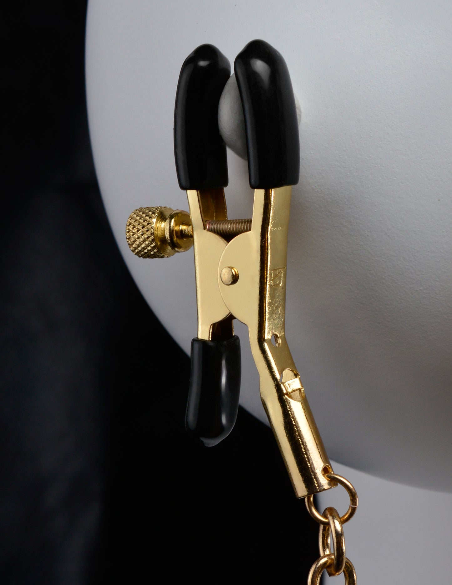 Fetish Fantasy Gold Collar and Nipple Clamps