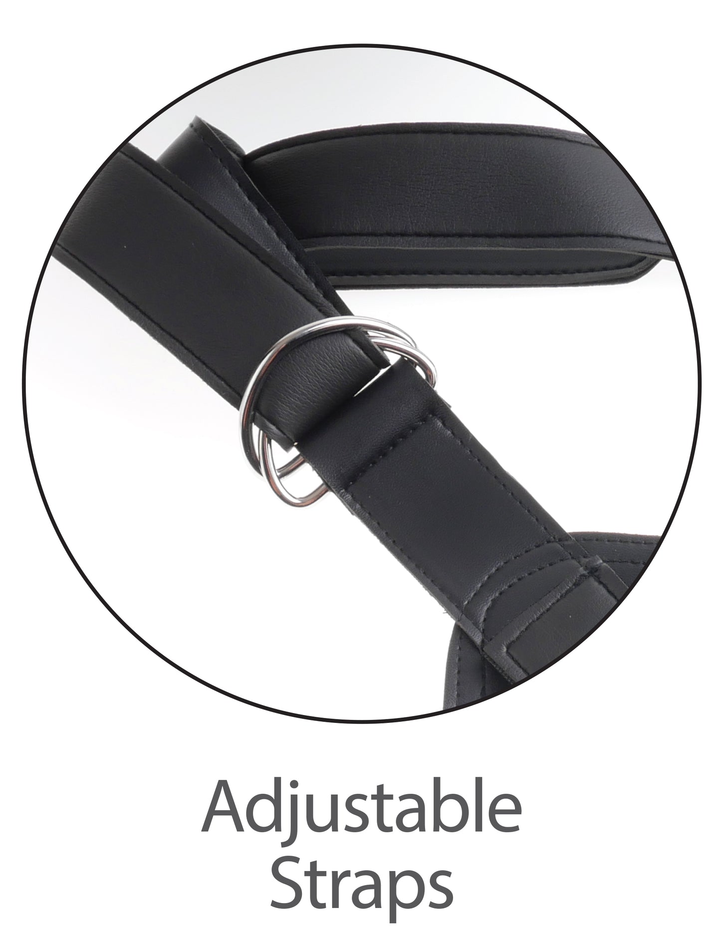 Strap-On Harness w/ 7" Two Cocks One Hole