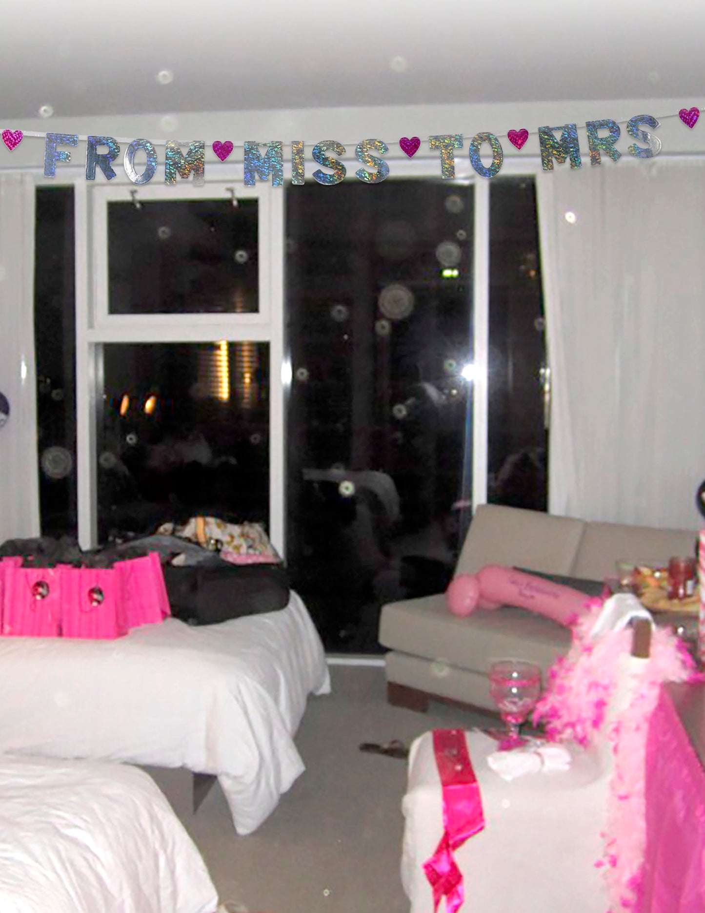 Favors "From Miss to Mrs" Party Banner