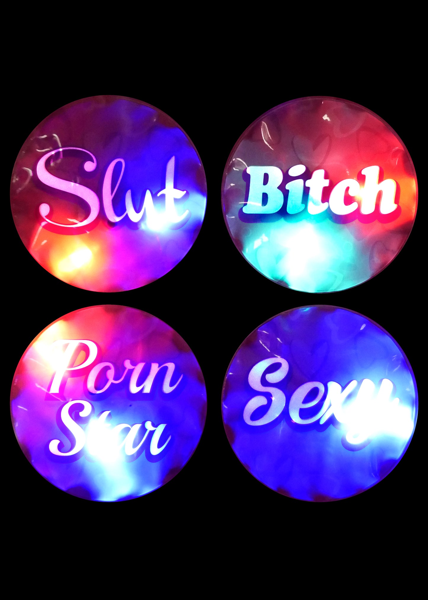 Favors Flashing Light Party Stickers