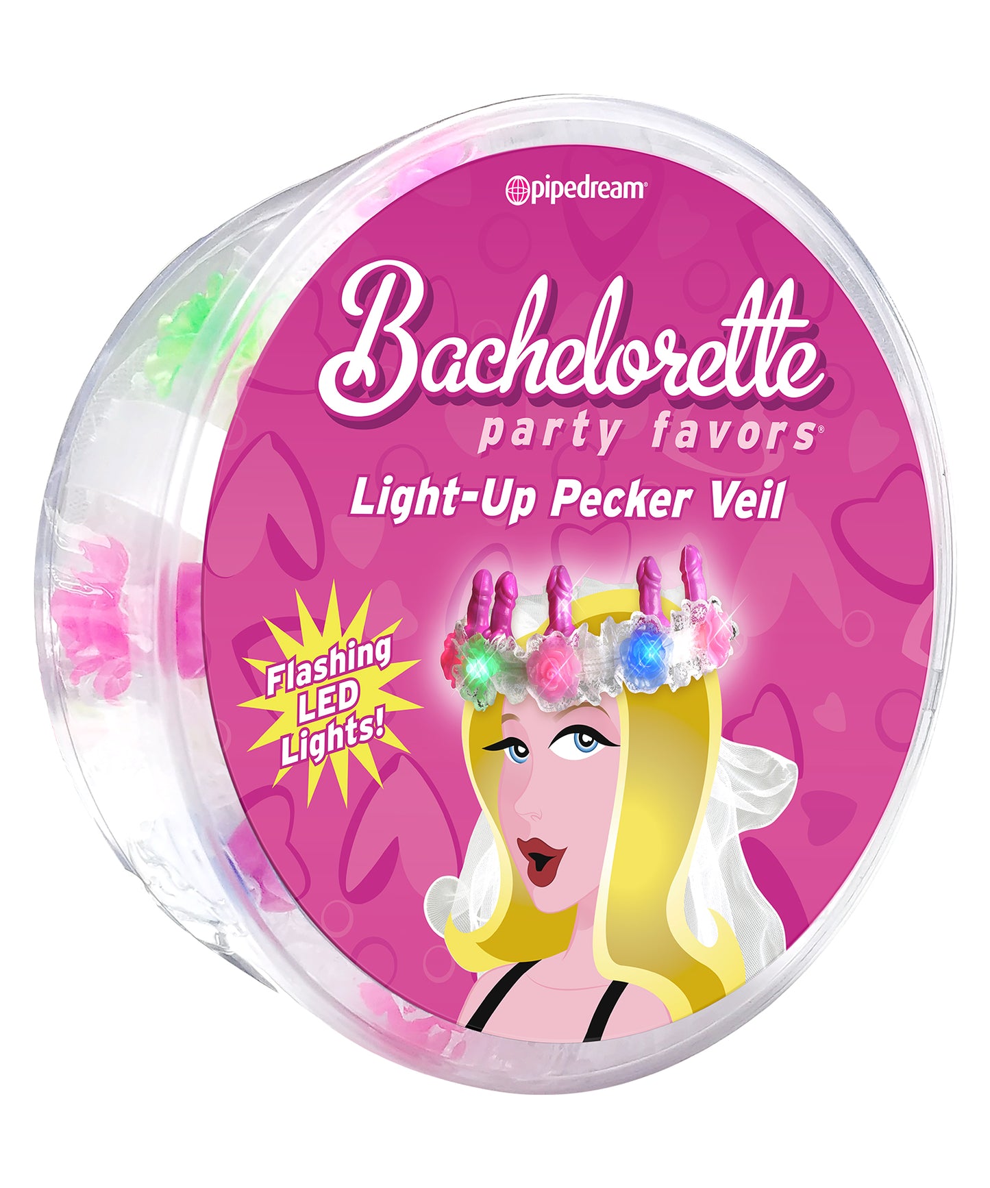 Favors Pecker Light-Up Veil (Bachelorette Party)