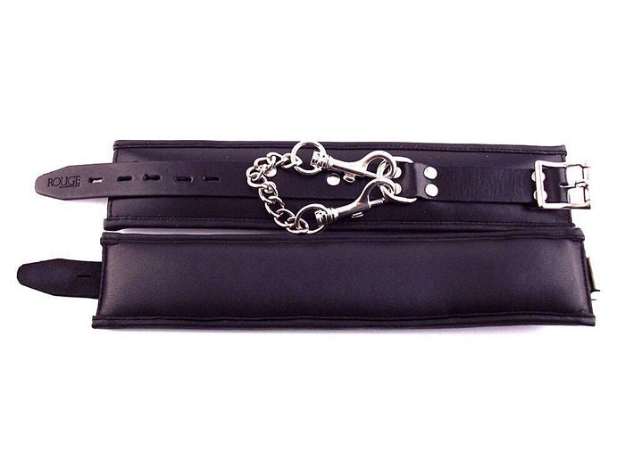Rouge Garments Padded Adjustable Leather Ankle Cuffs