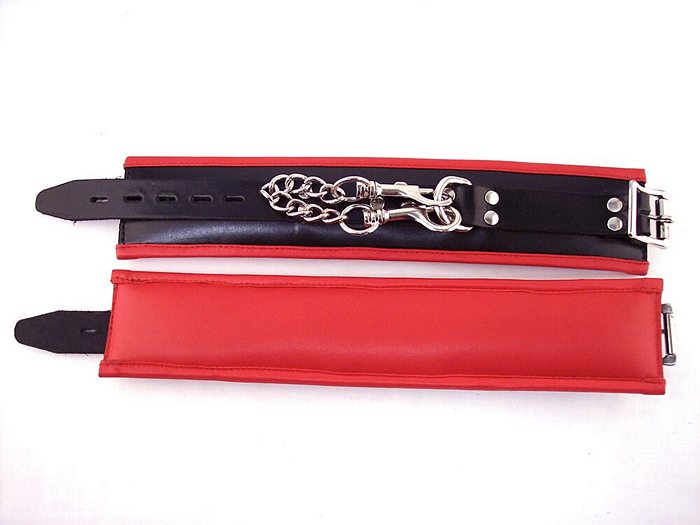 Rouge Garments Padded Adjustable Leather Ankle Cuffs