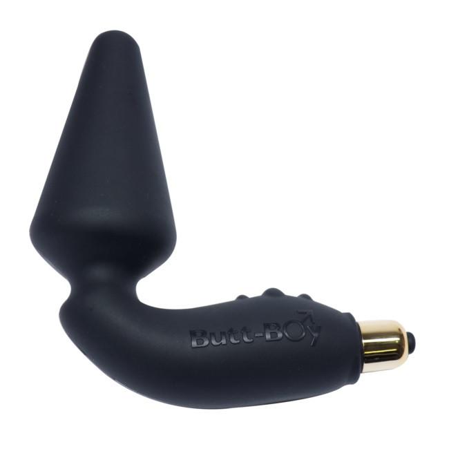 Rocks Off Butt Boy Vibrating Black Anal Plug