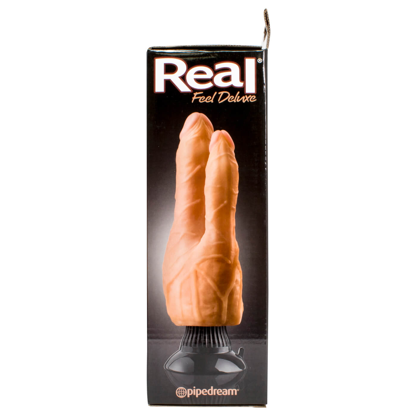 Real Feel Deluxe No.8 Dual-Probed Vibrating 7.5 Inch Suction Dildo