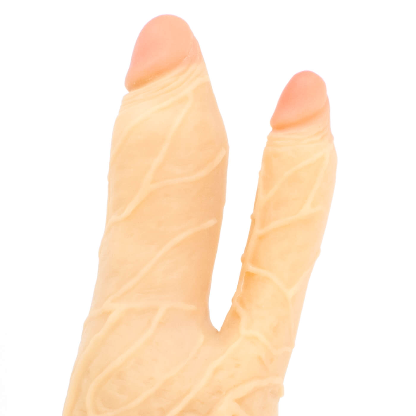 Real Feel Deluxe No.8 Dual-Probed Vibrating 7.5 Inch Suction Dildo