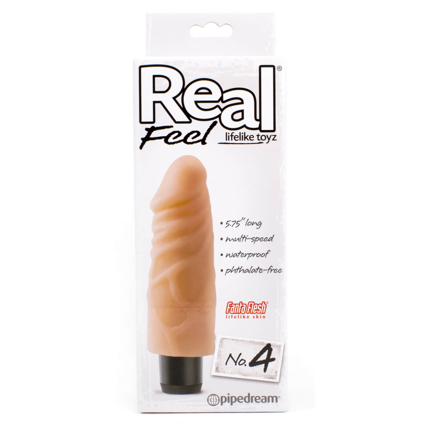 Real Feel No.4 Vibrating 6 Inch Realistic Dildo