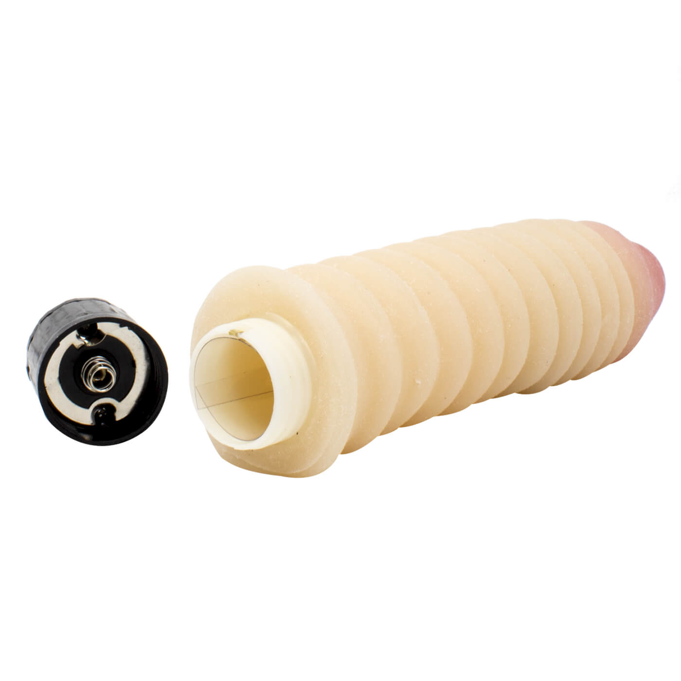 Real Feel No.7 Thick Ribbed 9 Inch Realistic Vibrating Dildo
