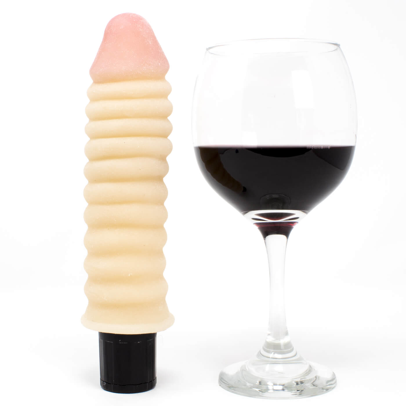 Real Feel No.7 Thick Ribbed 9 Inch Realistic Vibrating Dildo