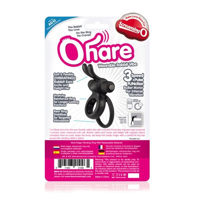 Screaming-O OHare Wearable Rabbit Silicone Vibrating Cock Ring