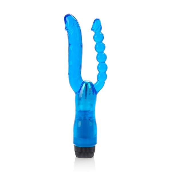 Dual Penetrator Realistic 5 Inch Vibrator Anal Bead Combo