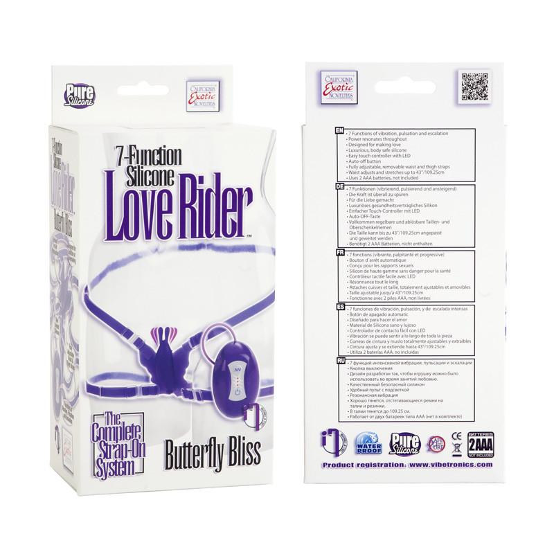 Love Rider 7 Function Silicone Butterfly Bliss in Pink