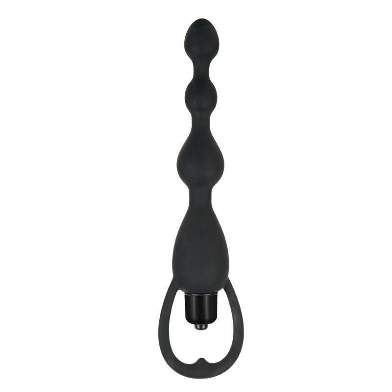 Silicone Pleasure Vibrating Anal Beads by California Exotics - - 1