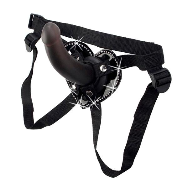 Bound by Diamonds Hearts of Love Harness & Dildo