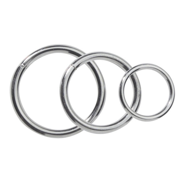 Spartacus Nickel Plated Metal Cock Ring Set (3 Pack)