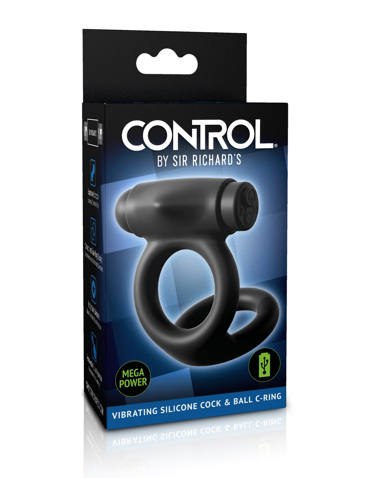 CONTROL by Sir Richard's Vibrating Silicone Cock & Ball C-Ring