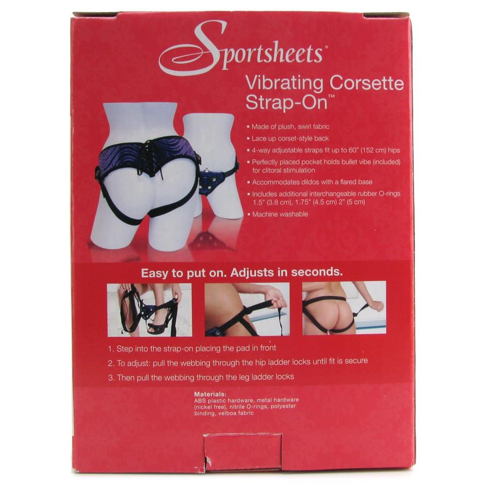 Sportsheets Vibrating Corsette Strap-On Harness by Sport Sheets - - 6