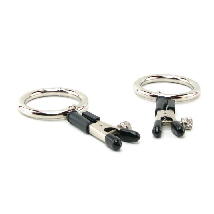 Nipple Clamps With Large Metal Ring by Spartacus by Spartacus - - 5