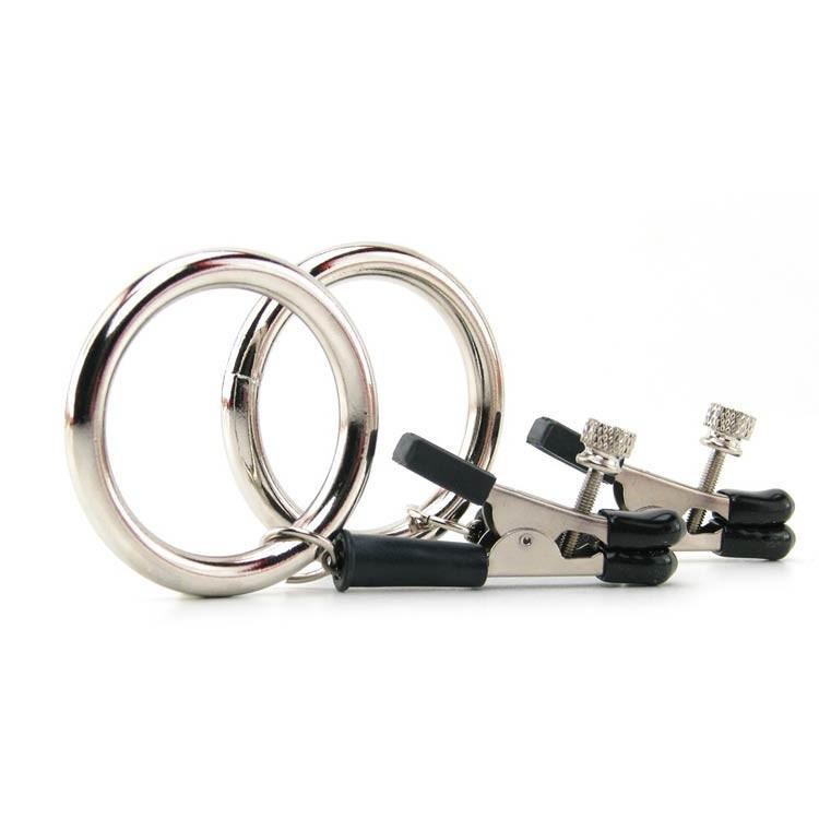 Nipple Clamps With Large Metal Ring by Spartacus by Spartacus - - 1