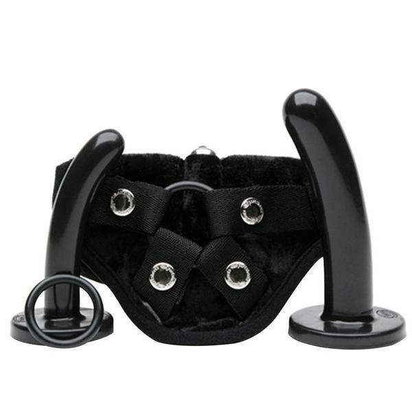 Tantus Bend Over Beginner Harness Kit With 2 Silicone Dildos