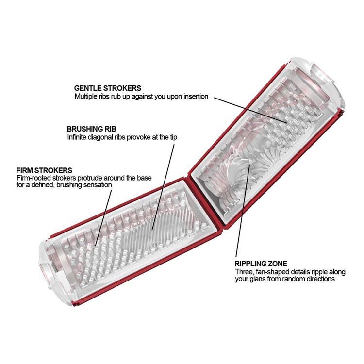 TENGA Red Flip Hole Male Masturbator by Tenga - - 4