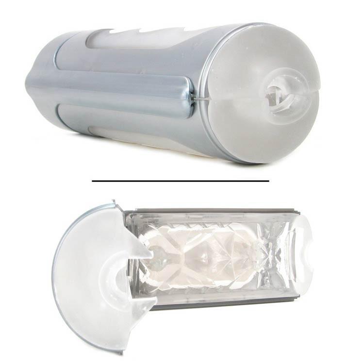 TENGA Silver Flip Hole Male Masturbator by Tenga - - 3