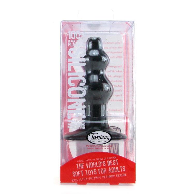 Tantus Severin Large Black Butt Plug by Tantus - - 4