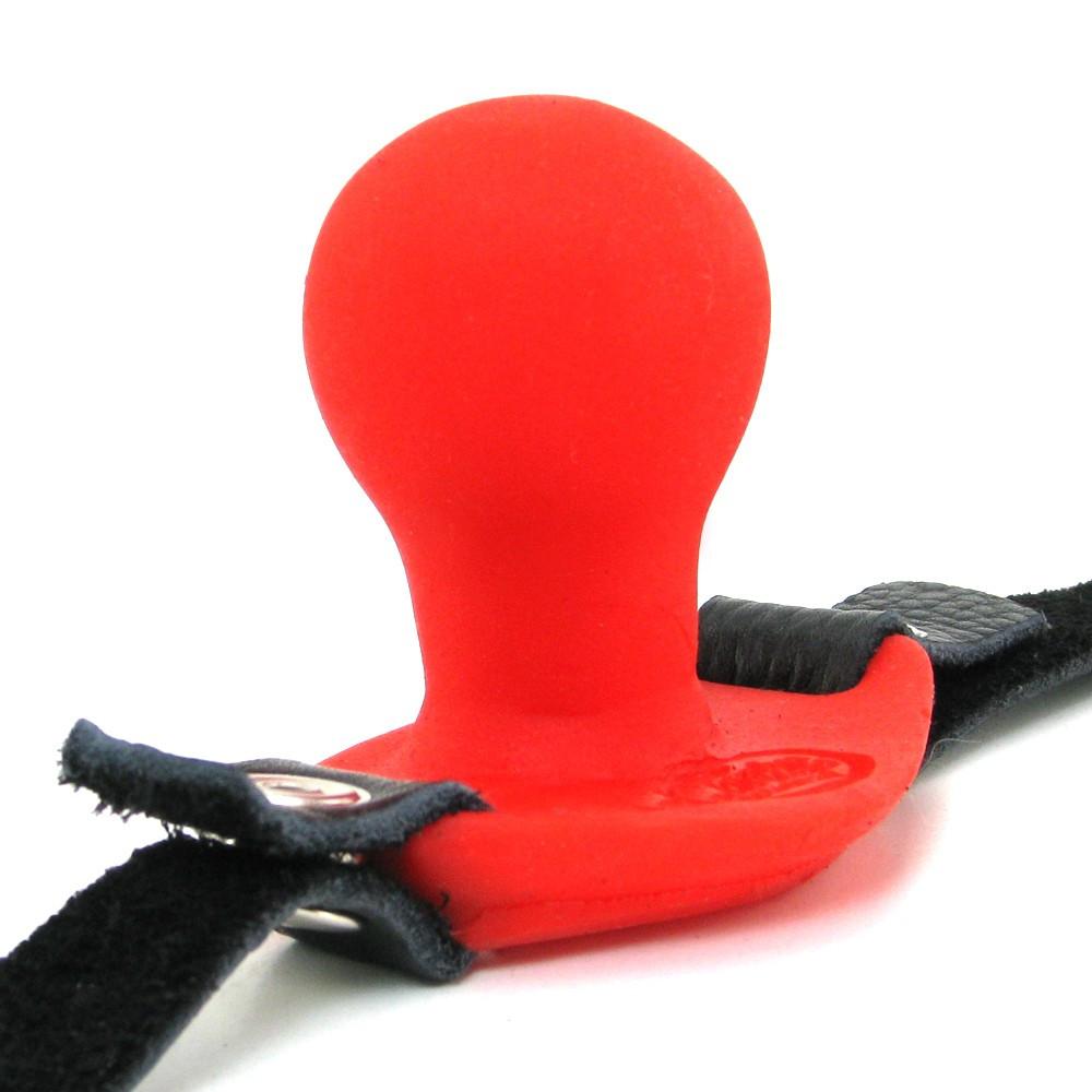 Tantus Beginner's Silicone and Leather Ball Gag by Tantus - - 4