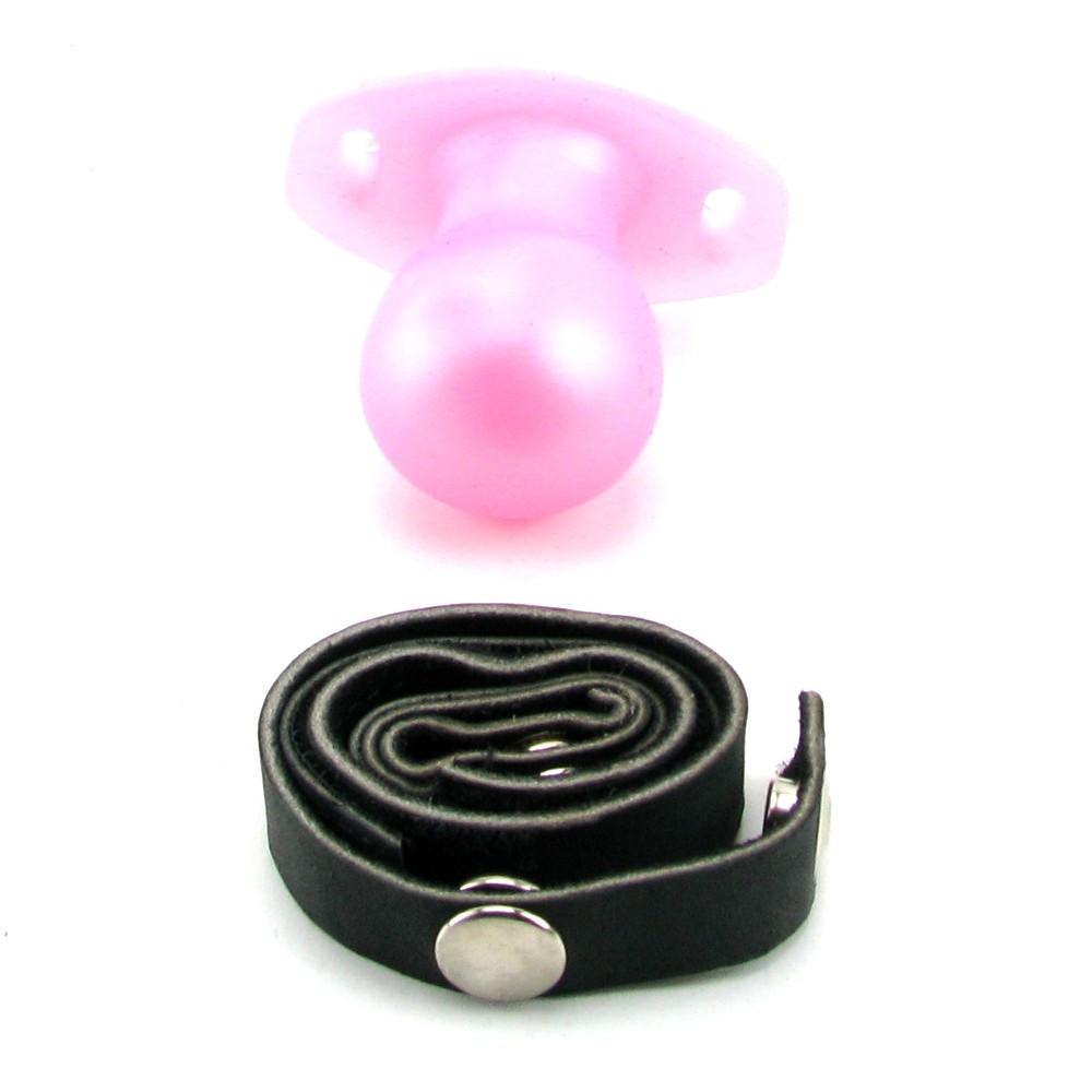 Tantus Beginner's Silicone and Leather Ball Gag by Tantus - - 3