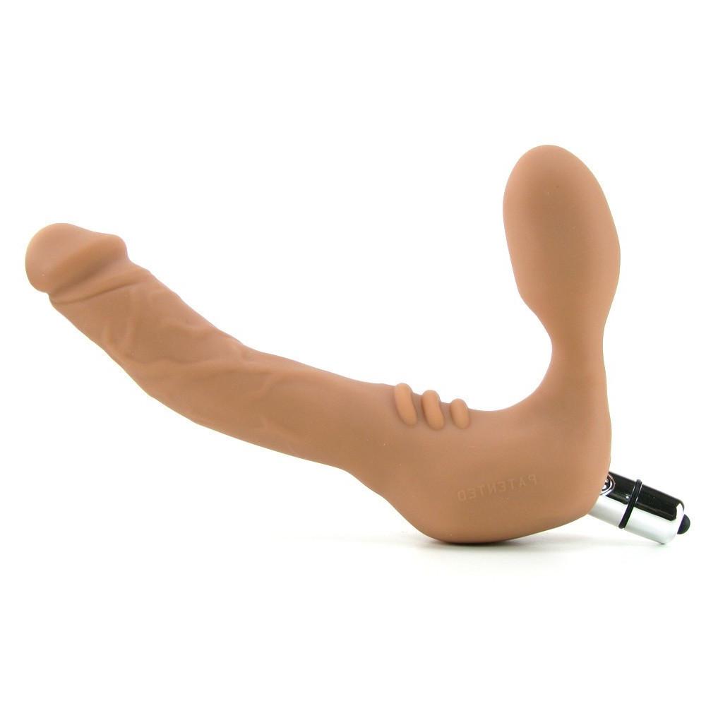 Tantus Realdoe Slim Wireless 5 Inch Strap On Double Dildo Vibrator by Tantus - - 1