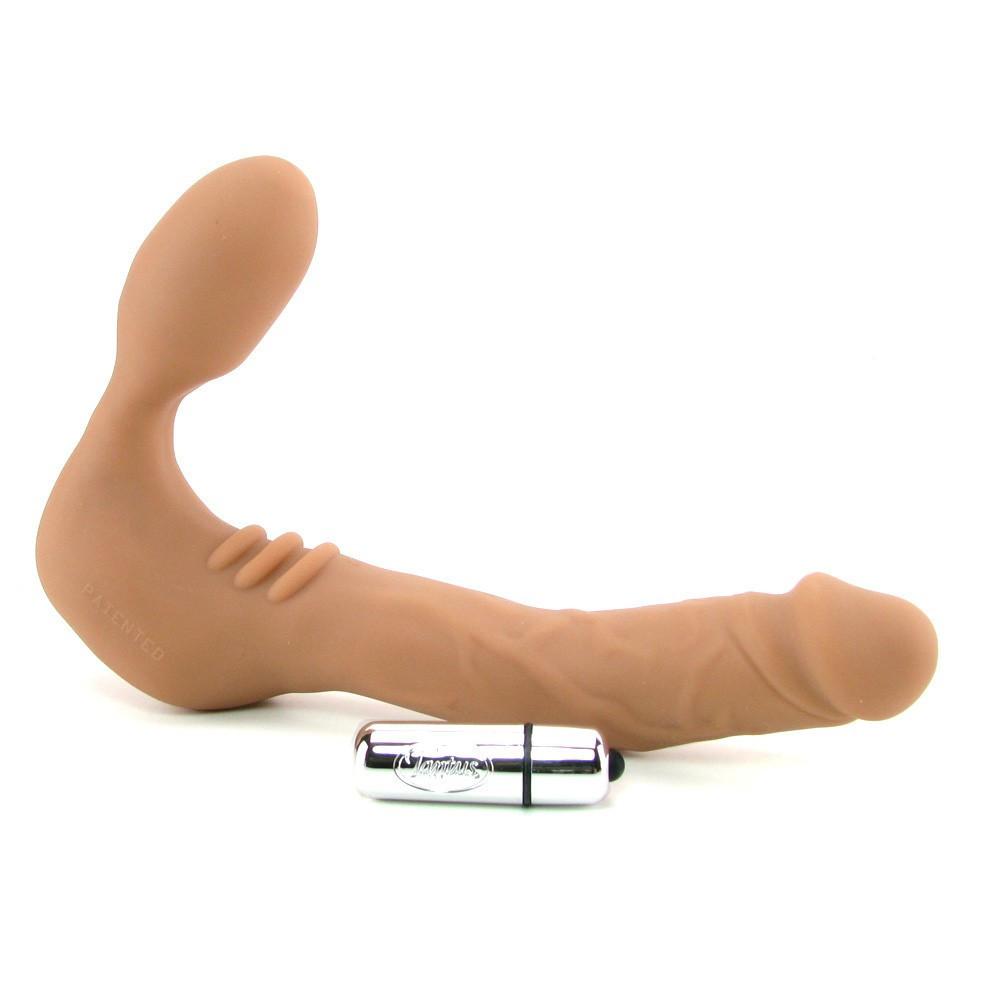 Tantus Realdoe Slim Wireless 5 Inch Strap On Double Dildo Vibrator by Tantus - - 3