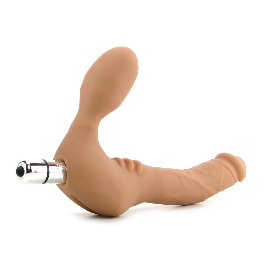 Tantus Realdoe Slim Wireless 5 Inch Strap On Double Dildo Vibrator by Tantus - - 2