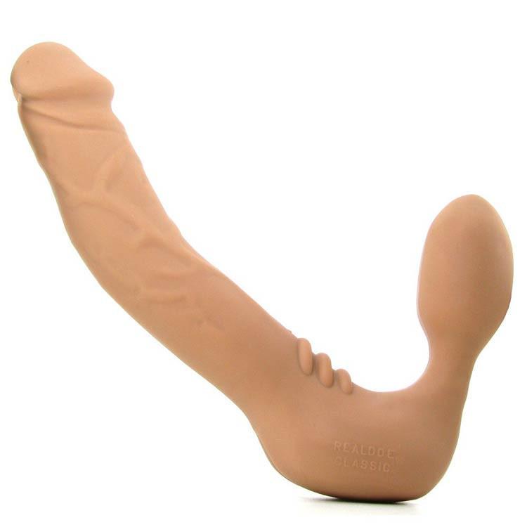 Tantus Realdoe Wireless Strap On 7 Inch Double Dildo Vibrator by Tantus - - 2